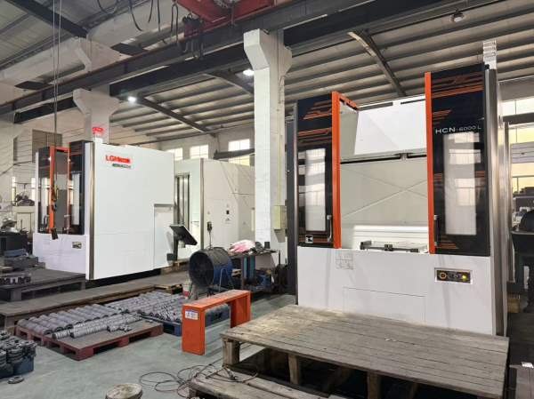 工厂在位出售准新马扎克HCN-6000L双工位卧式加工中心.