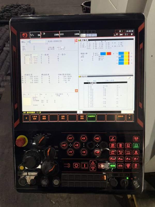 工厂在位出售准新马扎克HCN-6000L双工位卧式加工中心.