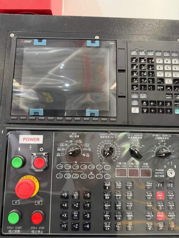 安徽维尔发1580加工中心2026年2月三菱M80系统两线一硬.