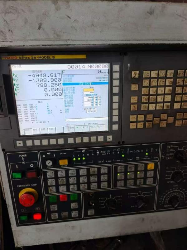 山东工厂海天6032龙门工期已到 便宜处理 带刀库 光栅.