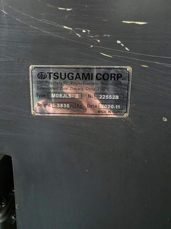 日本津上M08JL5数控车床8寸卡盘、8工位伺服刀塔发那科.