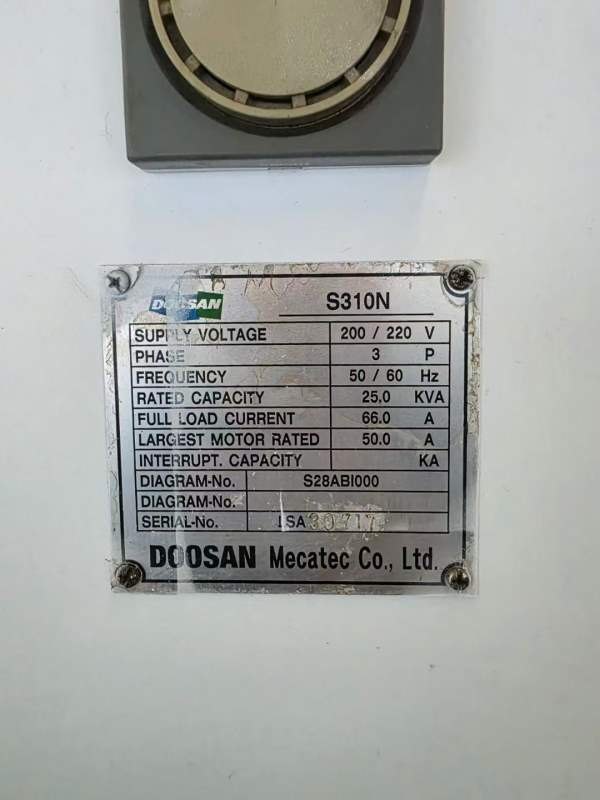 斗山310数控车床，8寸，硬轨，同款5台，导轨雪亮，带.