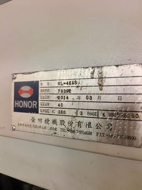 台湾原装荣田460数控立车，同款两台，法兰克TD系统，1.