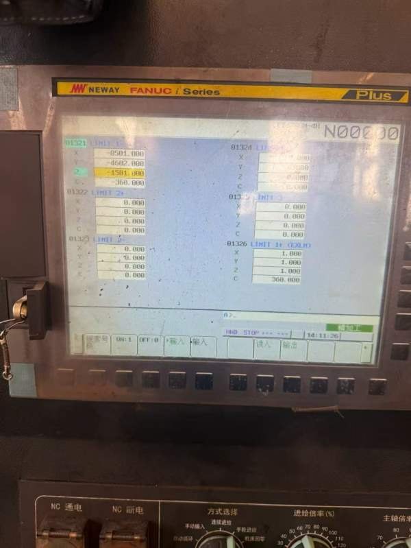 刚刚买下紐威8030SC超重型数控龙铣：门高2.1米，门宽4.