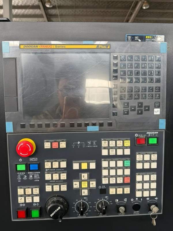 准新斗山235数控车床2022年出厂，两轴线轨，发那科TF .