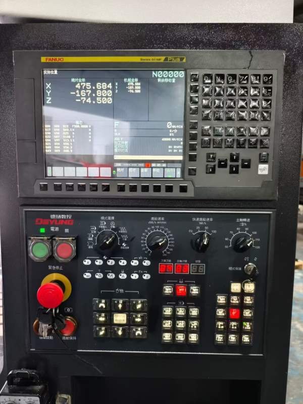 同款2台，2023年德扬DV855加工中心，法那科mf Plus系.