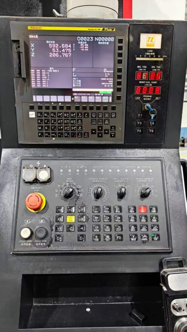 新到一台2020年宁波台准1580重型加工中心，发那科OI-M.