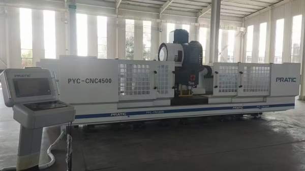 普拉迪PYC4500型材加工机，全铸件床身的配机型，FANUC.