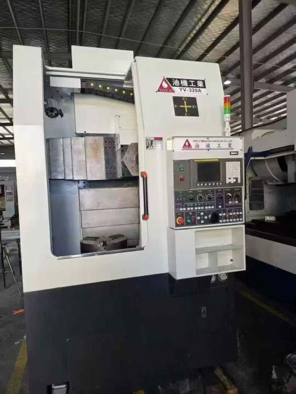 油机数控立车YV320 A，发那科TD系统旋轉徑 700 mm 切.