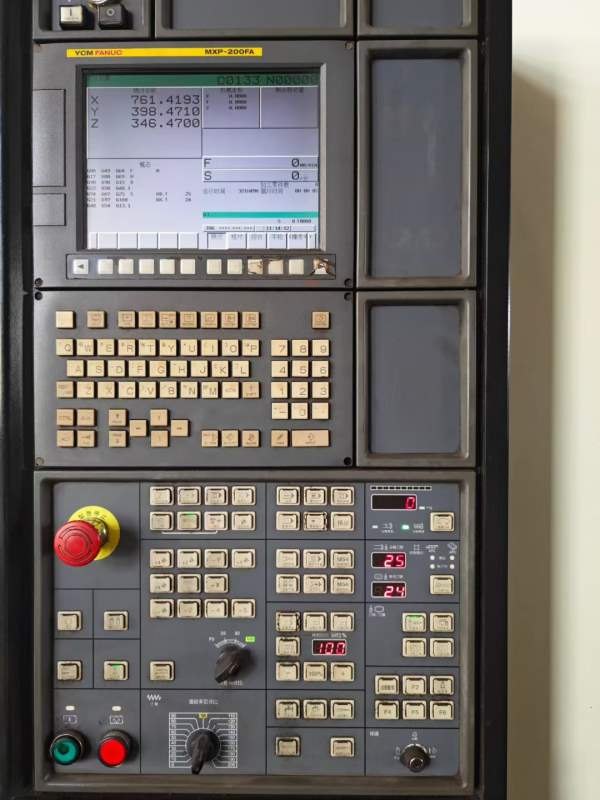 台湾机王，永进1米立加，型号NCV102A，发那科MXP-200F.