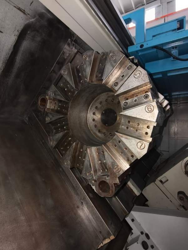 台湾原装立仲CNC-S50/3M重切削数控车床，24寸双液压卡.