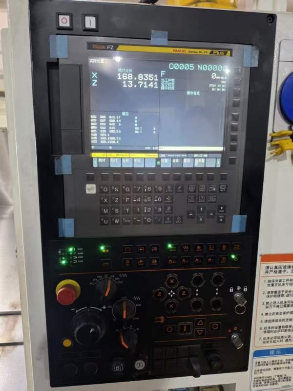 24年出厂，马扎克QTE200L数控车床发那科oi-TFPlus系统.