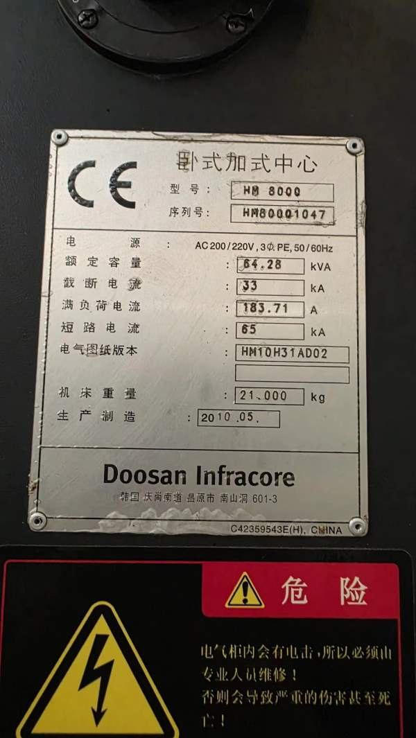 斗山HM800，同款4台。