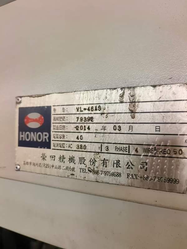 台湾原装荣田460数控立车，同款两台，法兰克TD系统，1.