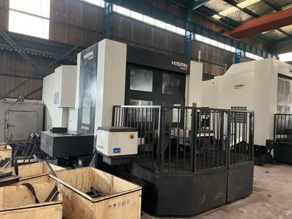 海天HUP80双台卧式加工中心，工作台800/800mm，三轴线.