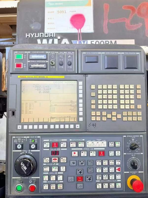威亚LV500RM数控立车带铣发那科32i系统转速低档2000，.