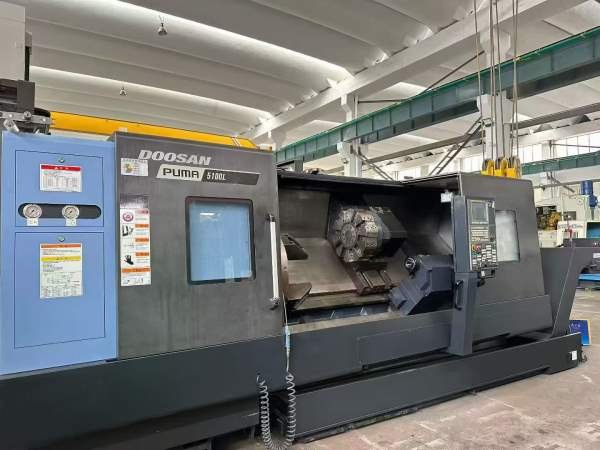 现货2018年斗山PUMA5100LC重型斜轨数控车发那科0i-TF.