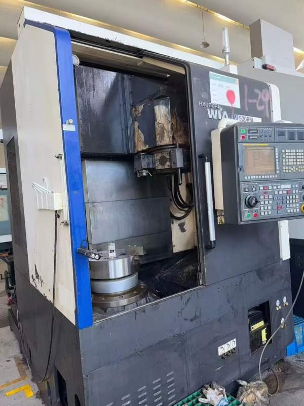 南通工厂在位威亚LV500RM数控立式车铣复合发那科32i系.