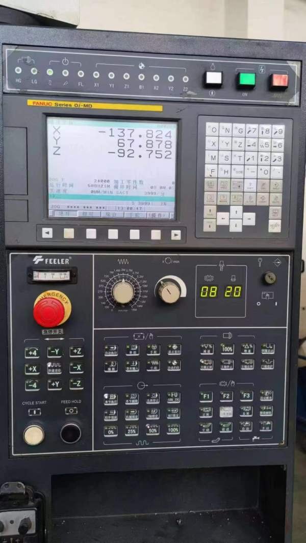 台湾友佳FVP-800A立式加工中心发那科MF系统一台、MD系.