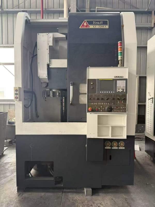 台湾油机KV-320ES数控立车带Y轴，旋转径：600mm切削直.