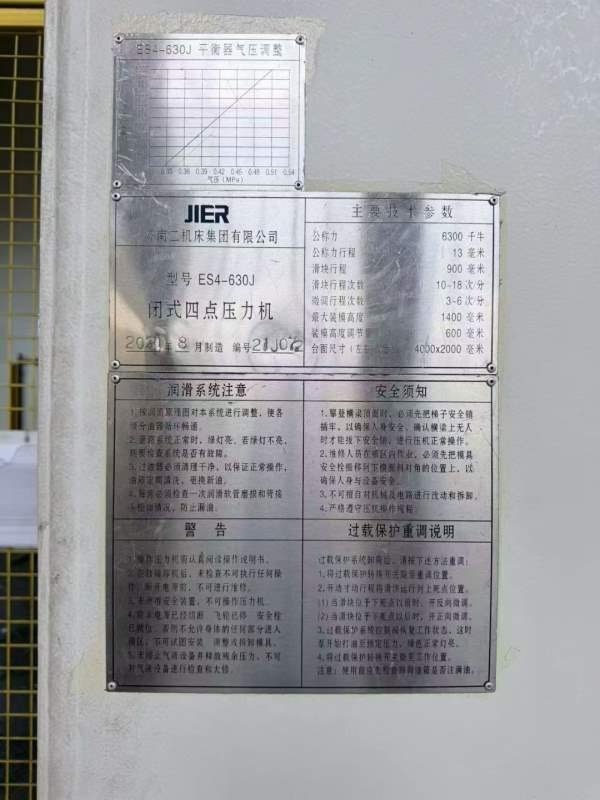 工厂在位出售： 准新 还在生产的  济南二机 PL5-3590.