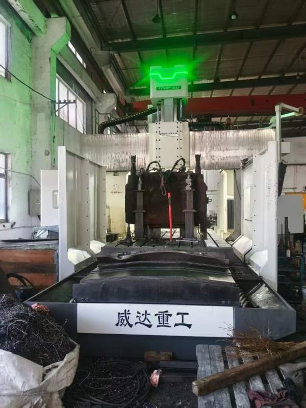 刚刚签下工厂在位，准新威达重工GMP-4028数控龙门铣床.