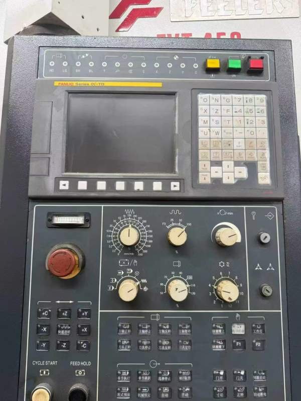 台湾友佳FVT-450数控立车同款六台发那科TD系统，回转.