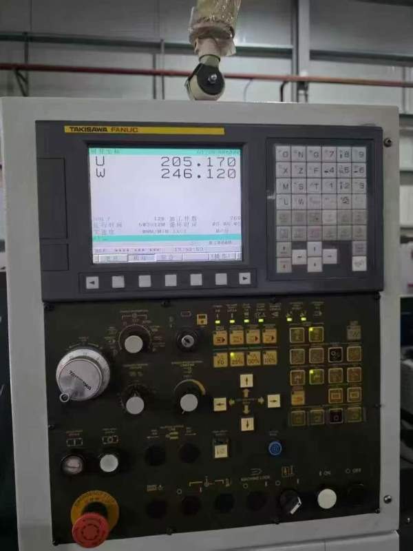 日本泷泽CX-15数控车床，发那科系统，带排屑机，6寸卡.
