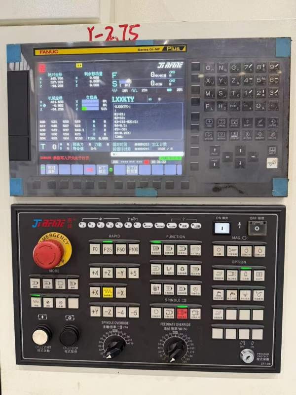 2023年，乔峰V850加工中心，发那科OI-MFPlus系统，BT4.