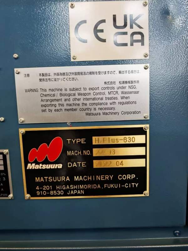 全新日本松浦H.Plus-630卧加6工位，安装未使用Matsuur.