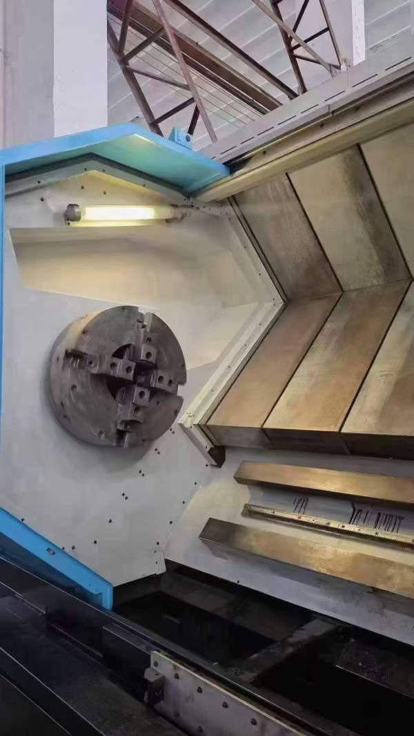 台湾原装立仲CNC-S50/3M管螺纹数控车床，24寸双液压卡.