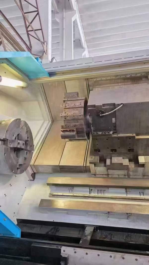 台湾原装立仲CNC-S50/3M管螺纹数控车床，24寸双液压卡.