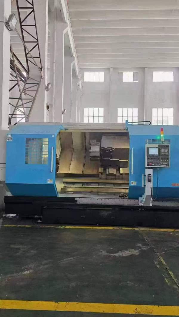 台湾原装立仲CNC-S50/3M管螺纹数控车床，24寸双液压卡.