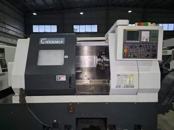 台湾原装程泰GS280M车铣复合，A2-8主轴配10寸千岛液压.