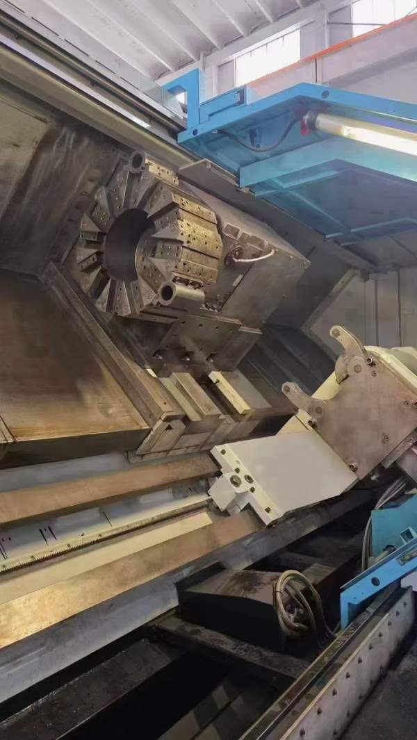 馆螺纹数控车床。台湾原装立仲CNC-S50/3M重切削管螺纹.